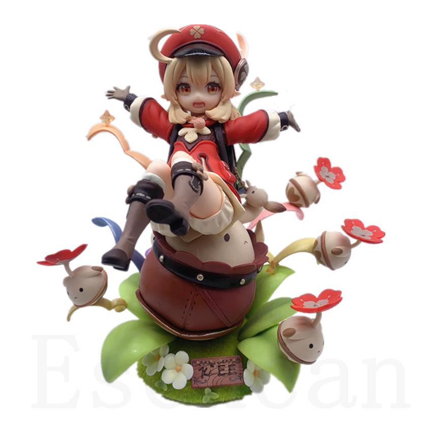 18CM Genshin Impact Klee Ver Mädchen Figur Mondstadt Prächtig und Funken PVC Action Modell Spielzeug Sammlung Puppen Geschenke