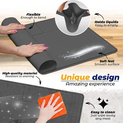 Multi-purpose Under Sink Mat Waterproof Cabinet Protector & Drip Tray Liner Bathroom Cabinet Mat Waterproof Drip Tray