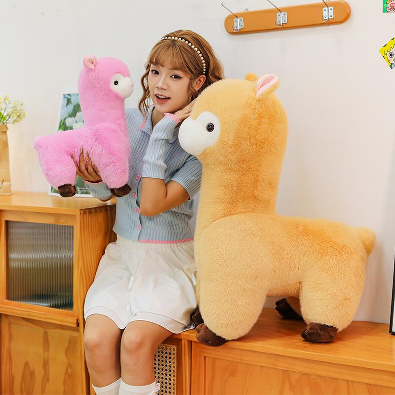 New Product Cute Alpaca Doll Plush Doll Colorful Lamb Doll Grab Machine Girl Children Gift Doll