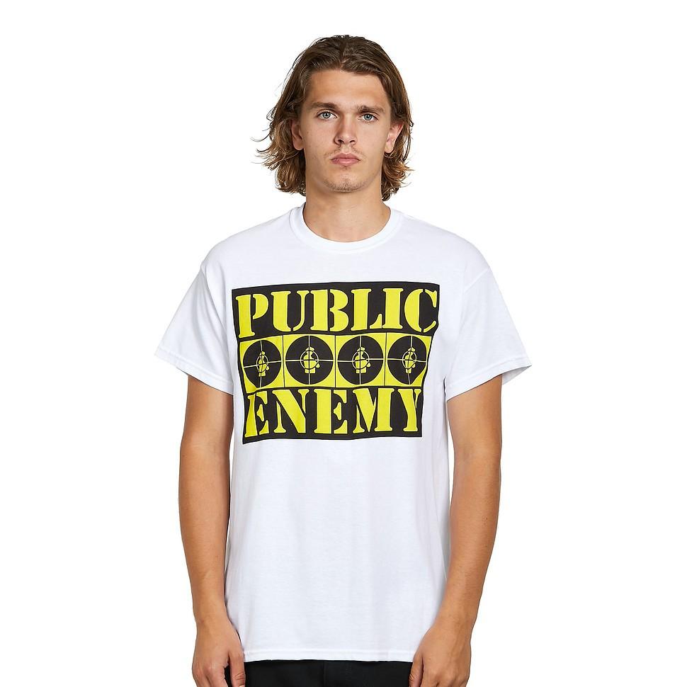 Public Enemy 4 Logos T-Shirt White- S