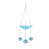 Hummingbird Feeder Bird Bath for Outdoors 2 In 1 Hanging Solar Bird Bath Fountain with 3 Feeder
