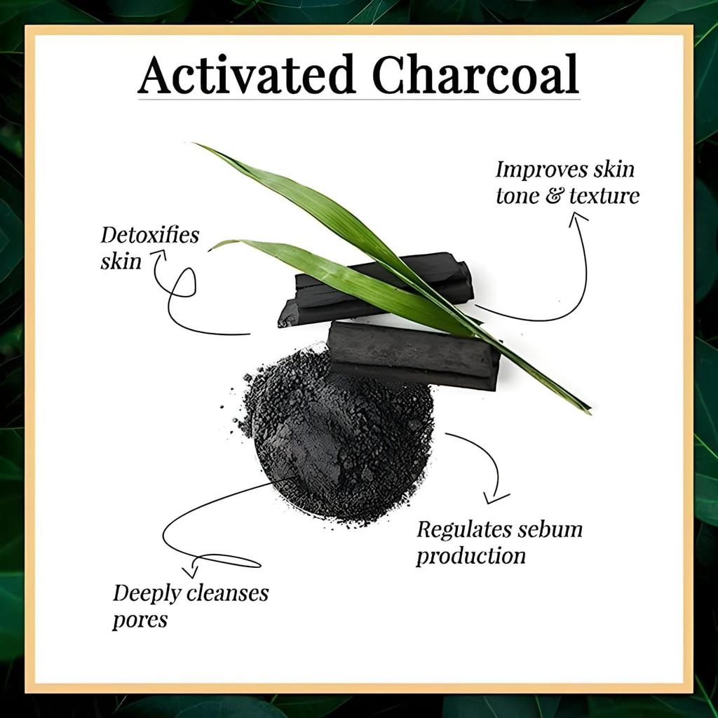 Glamezone Charcoal Foaming for Pollution & Oil Control with Activated Charcoal Face Wash (100 Ml)