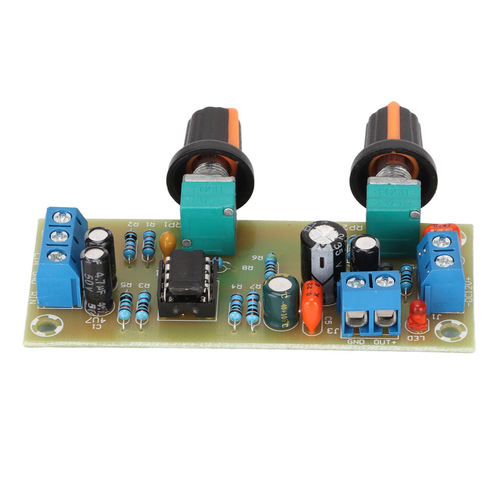 

Subwoofer Preamp Board HiFi Prevent Interference Single Power Supply Low Pass Filter Board DC12V