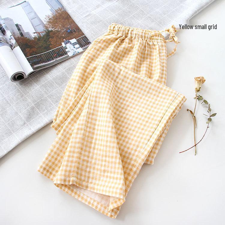 Women's Cotton Sleep & Home Pants - Lightweight, Breathable, Long, Unisex Style for Spring/Summer/Autumn