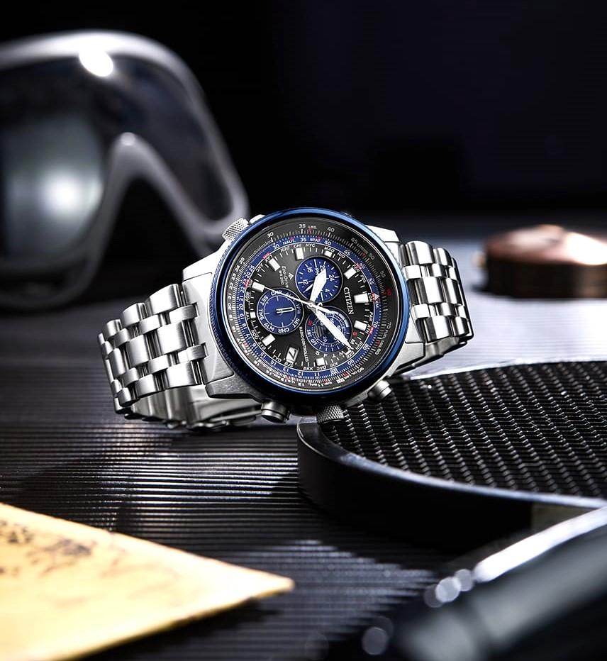 CITIZEN Promaster Sky Perpetual World Time 20ATM SS Men’s Watch CB5866-55E