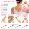 Plush Fabric Massage Pat Cat Paw Shape Latex Massage Stick Cat Paw Massage Stick  Body Relaxation