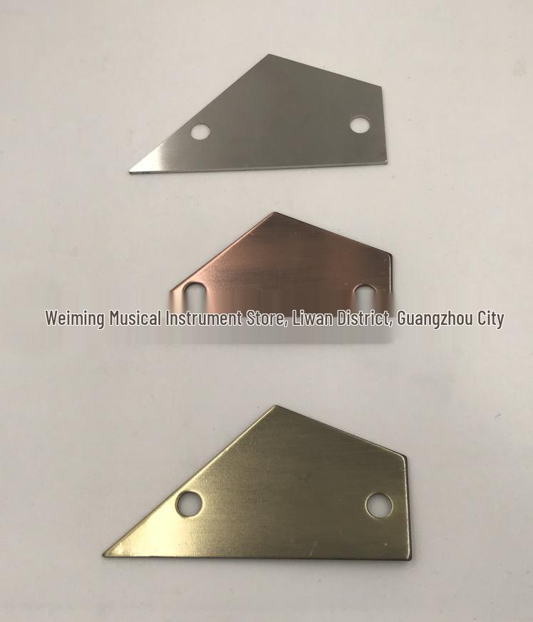 Uneven Bass Guitar Neck/Fingerboard Leveling Ruler DIY Tool Antique Bronze 2-Hole Triangular Ruler