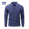 Classic Business and Leisure Polo Shirt Men's Long Sleeve