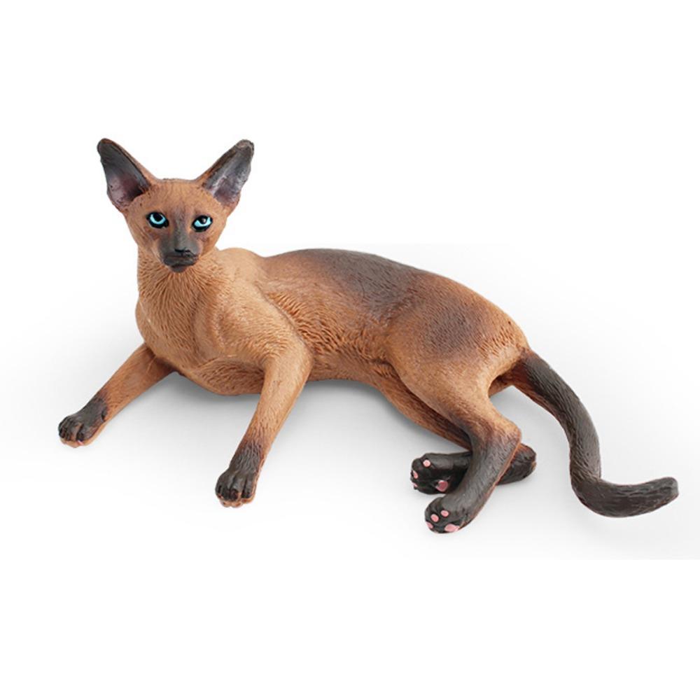 PVC Simulation Cat Model Lifelike Cat Statue Ornament Cute Simulation Pet  Car Decoration