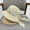 Summer vacation straw hat female seaside outing sunshade sunscreen bucket hat beach hat sun hat