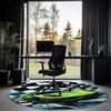 Racing Printed Round Rug Carpet Chair Rug Area Rug Entryway Doormats,for Office Chair Living Room Bedroom Kitchen Room.