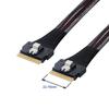 ChenYang CY 8i Hôte Mâle à Mâle Slimline SAS Cible 50cm SFF-8654 74-Pin SFF-8654 74-Pin Câble PCI-E 4.0,