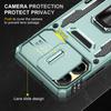 For Samsung Galaxy A06 4G Case Kickstand Slide Lens Lid PC+TPU Drop-Proof Phone Cover