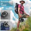 Portable Solar Fans 10000mAh LED Lantern Rechargeable Solar Powered Camping Fan 4 Speeds Powerful Wind 90° Folding Ventilador