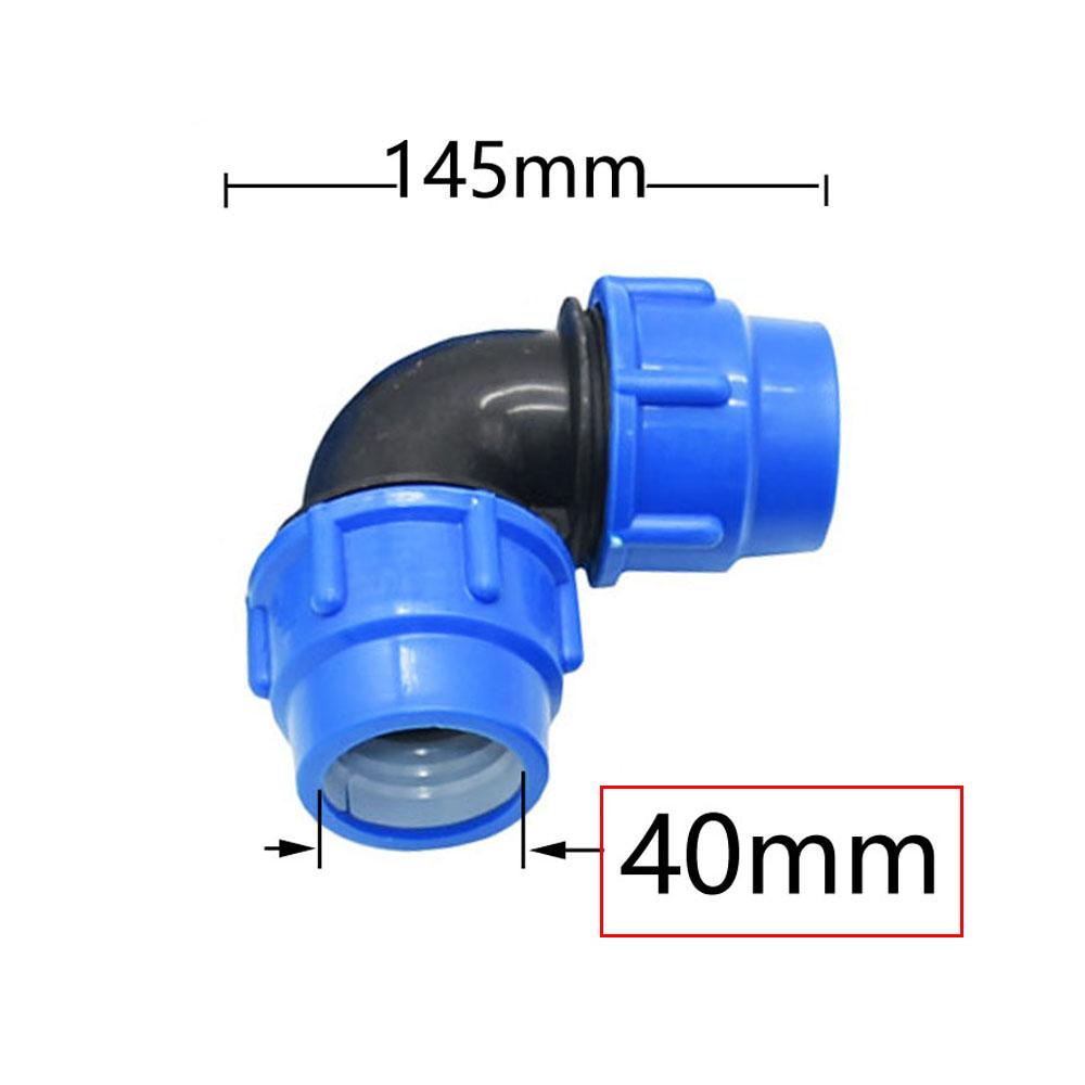 20mm/25mm/32mm/40mm/50mm PE-Rohr Schnellverbinder 90 Grad Winkel Reduzierstück Schnelle Verbindung Kunststofffittinge