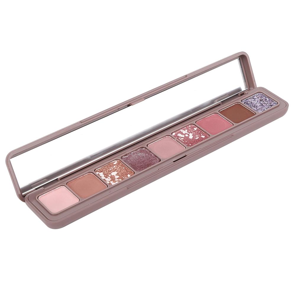 9Color Matte Glitter Soft Nude Eyeshadow Compact Earth Tone Cosmetics 13.5g