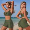 Swimwear women's new split swimsuit ready stock bikini with pocket swimwear