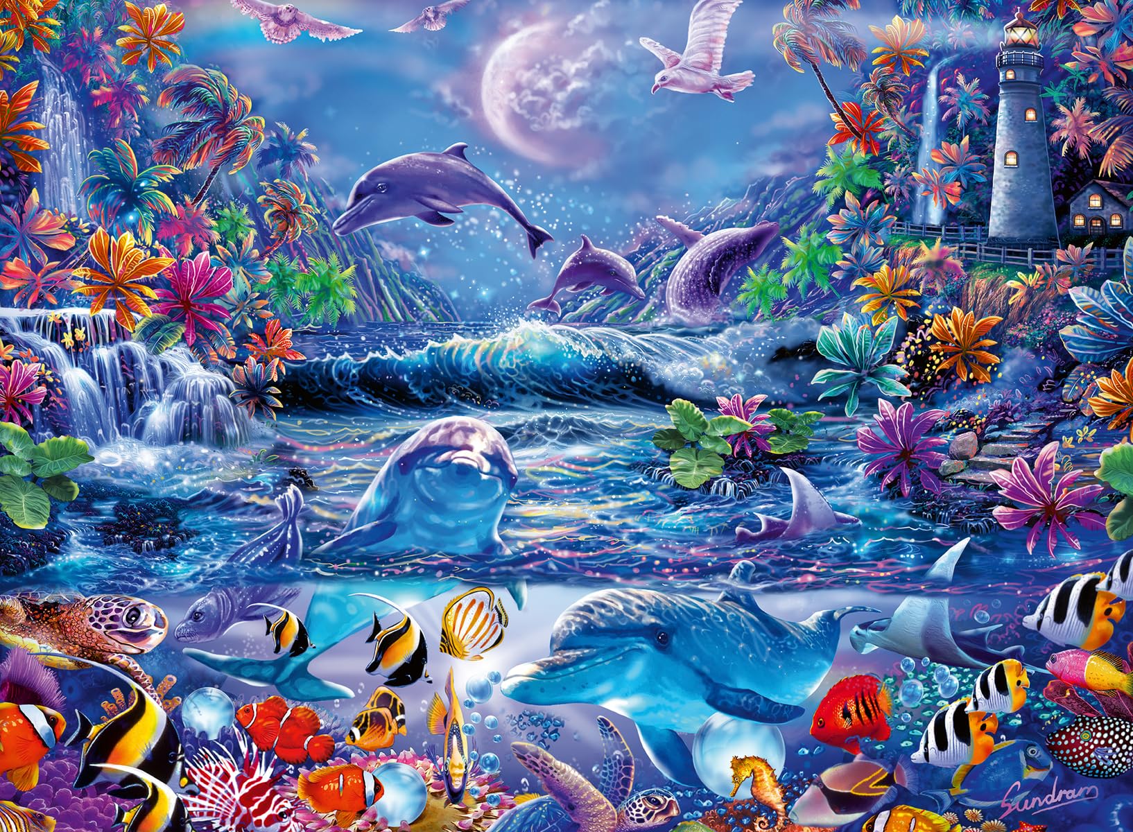 

Ravensburger Moonlight Magic Jigsaw Puzzle, 500 Pieces, Finished Size: 49x36cm, 15047 2 [Puzzle, Gift (BirthdayChristmas)]