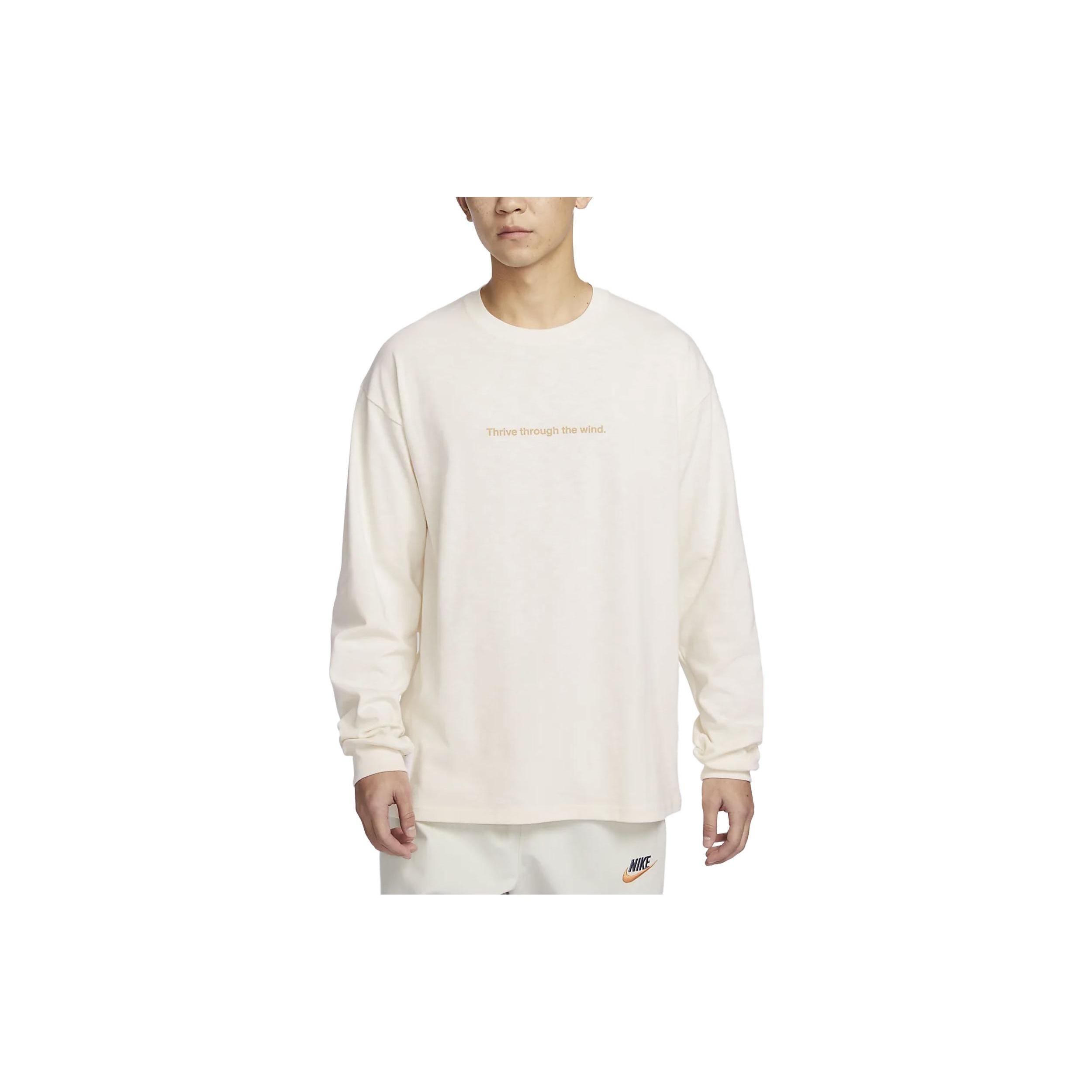 Nike Sportswear Nai-Ke Long Sleeve T-Shirt Beige Men s FN0466-118 L