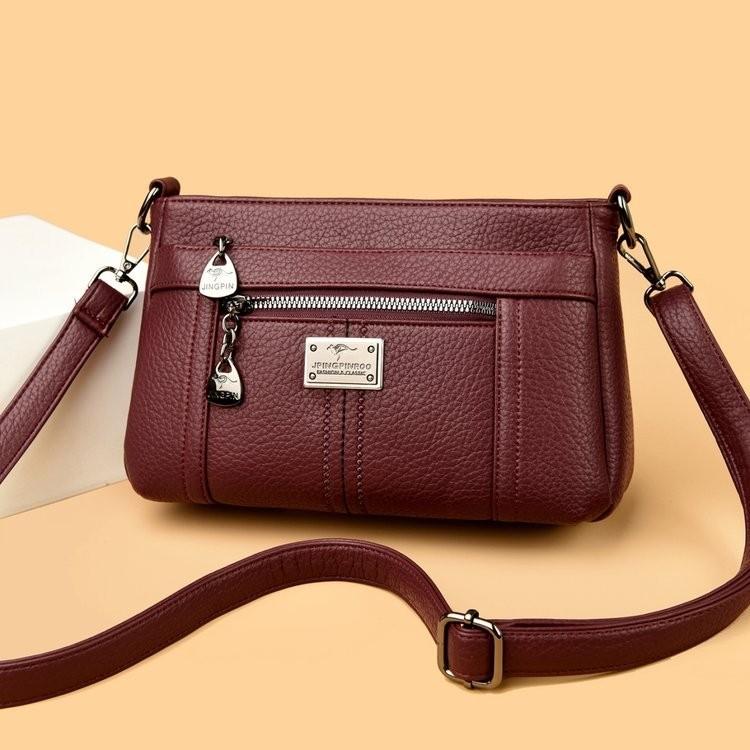 Fashion Versatile Shoulder Bag Large-capacity Textured Small Square Bag New Retro Textured Messenger Bag