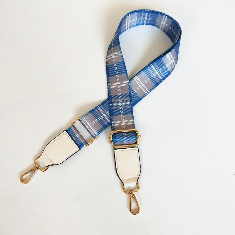 New Plaid Bag Strap Accessories Adjustable Single Shoulder Oblique Span Women's Bag Strap Extended Wide Bag Strap Accessories