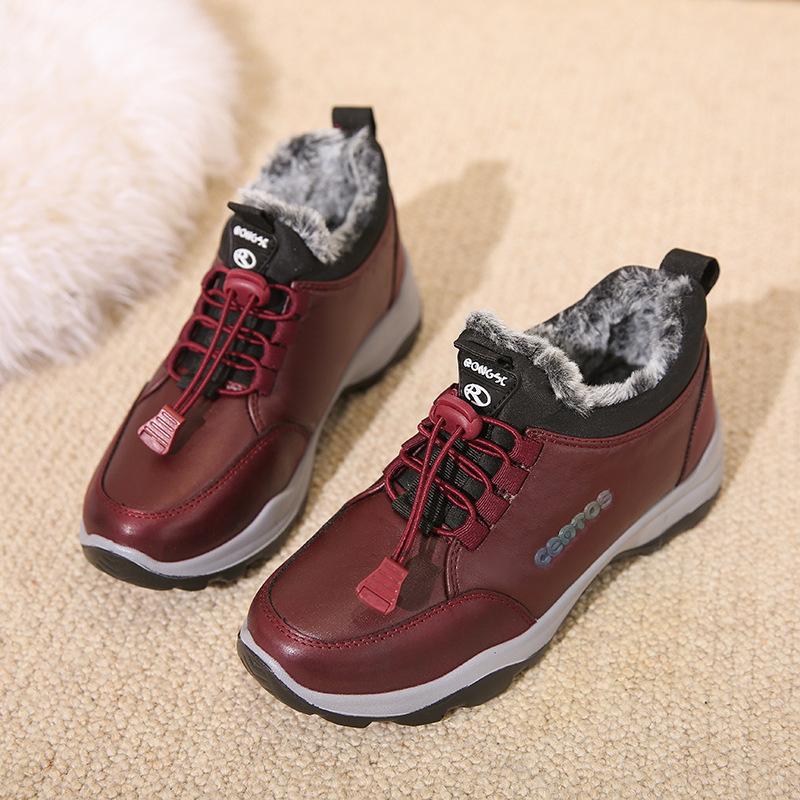 Winter new old Beijing cloth shoes velvet cotton shoes casual shoes thickened warm one pedal middle-aged and elderly snow boots