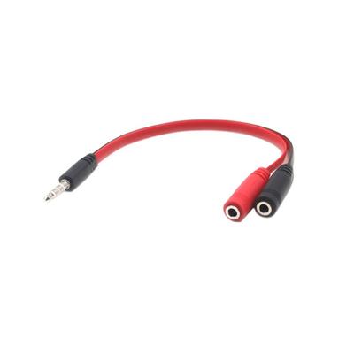 1 Male To 2 Female 3.5 Jack Audio Splitter Cable Audio Cable Adapter Cord PVC Stereo for Headphone/Earphone/ Computer/