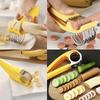 A Stainless Steel Slicer for Bananas And Cucumbers - Safe for Food, Easy to Use, Perfect for Barbecues And Outdoor Cooking, an Essential Tool for The
