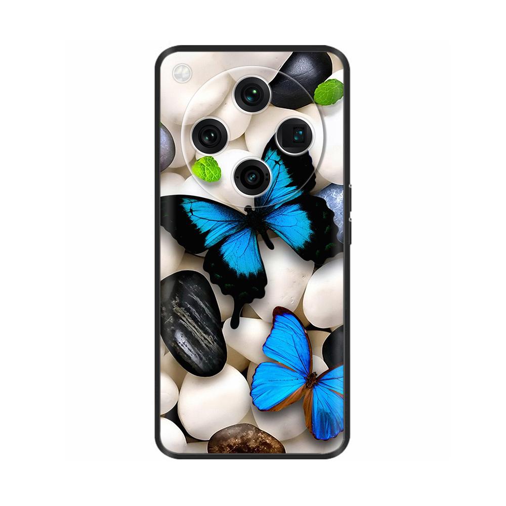 Soft Silicone Cover For Oppo Find X8 Pro Case Fashion Black TPU Phone Back Cover Cases For Oppo Find X8 5G Coque PKC110 PKC130
