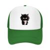Cup Black Cat Printed Baseball Cap Fashionable and Multifunctional Duckbill Cap Adjustable and Trendy