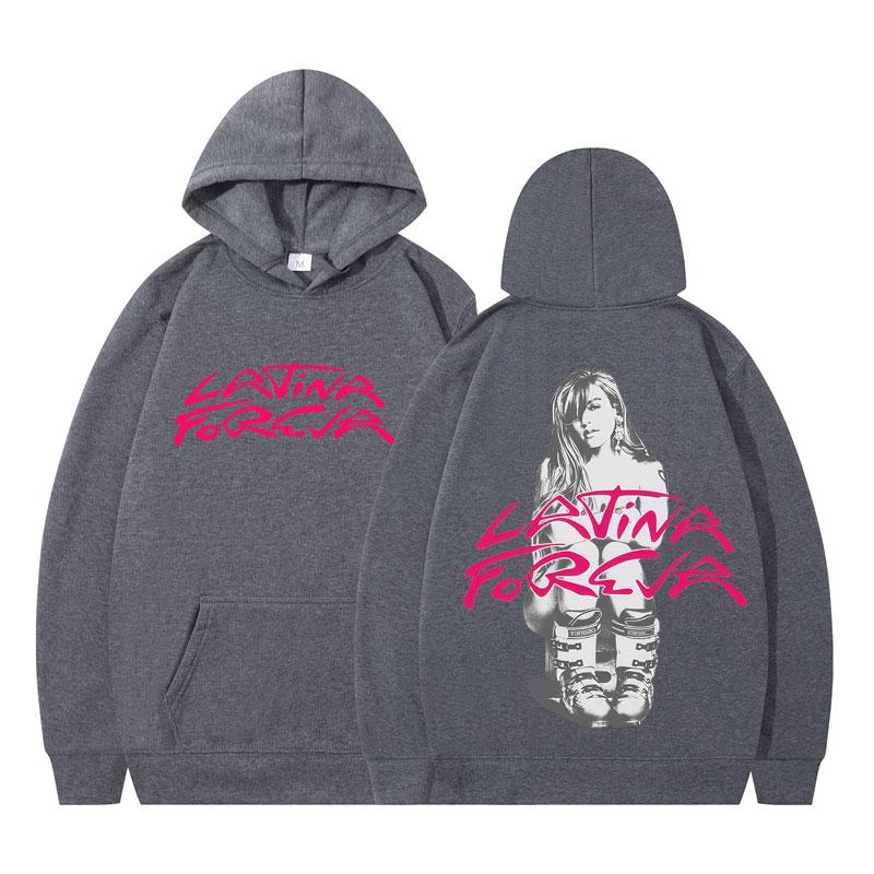 Karol G Tropicoqueta Latina Foreva 2025 Hot Sale Album Merch Tracksuit Man Fashion Hoodies Aesthetic Long Sleeves Sweatshirt