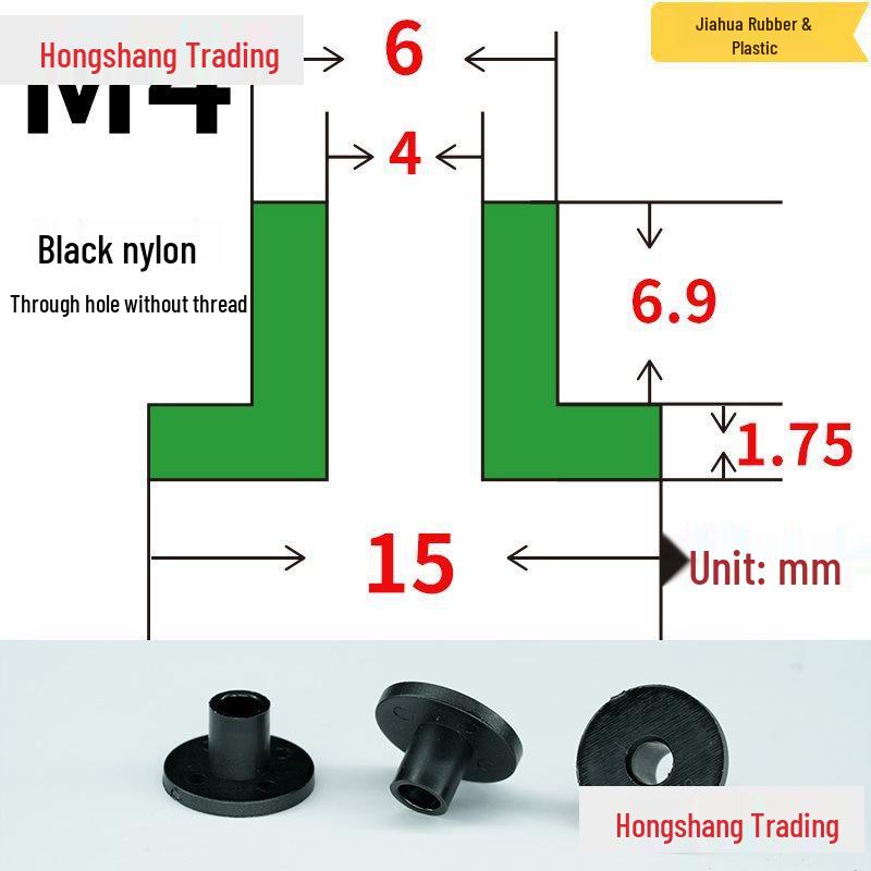 Step T-Shaped Nylon Insulating Bushing Washer, M3-M35 Thread Protection Spacer
