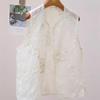 Sleeveless top vest women's summer 2025 temperament embroidered thin summer vest