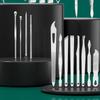 19Pcs Stainless Steel Manicure Kits Home Nail Care Kit Fashion Nail Clippers Set  Men/Women
