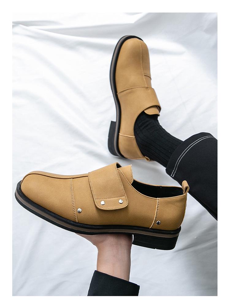 Men's Height Increasing Leather Slip-On Shoes: Summer Casual & Business Wedding Footwear