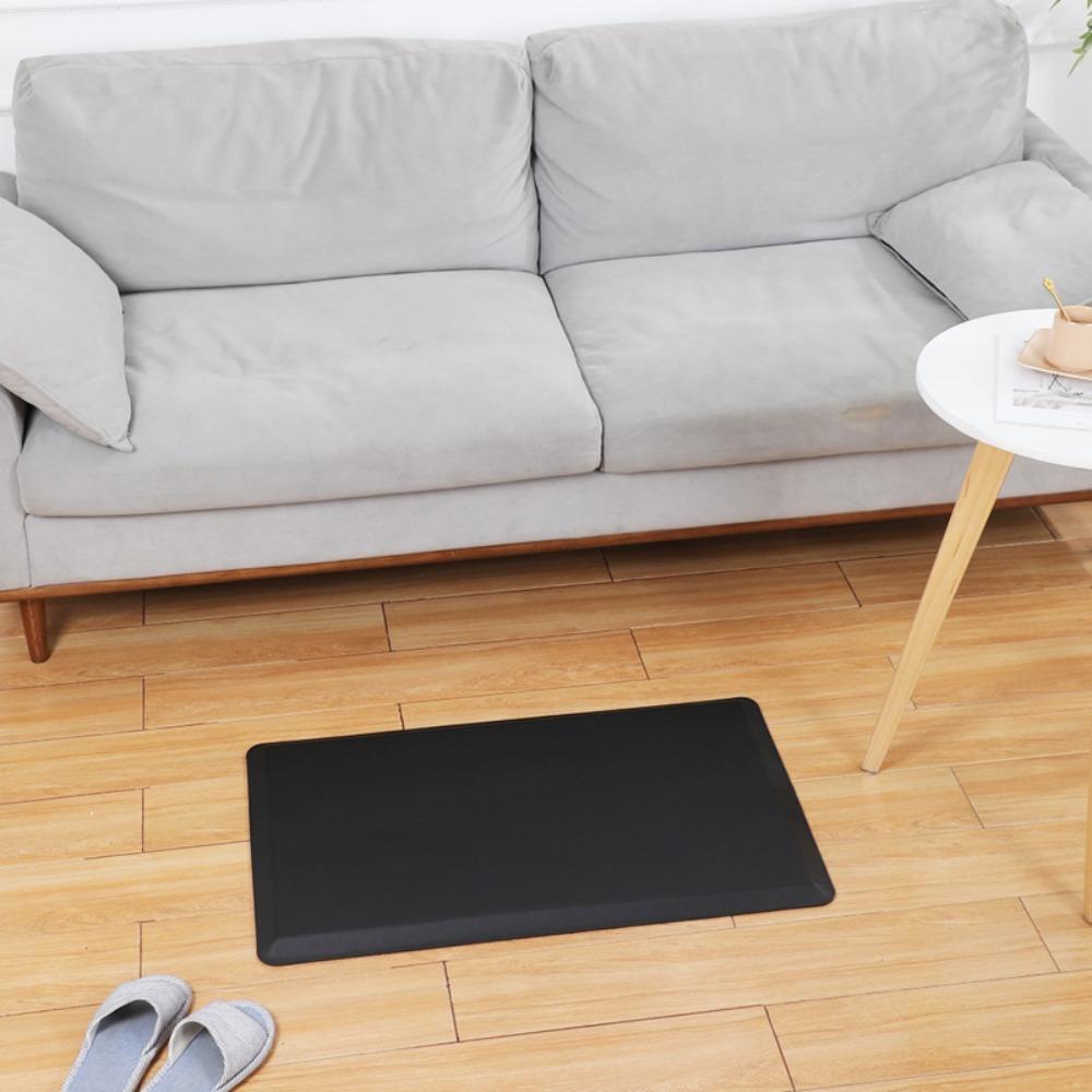 

Waterproof Kitchen Rug Non Slip Doormat Household Kitchen Standing Mat Office 44*71*1.2CM чорний