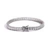 Fashion Hip Hop Jewelry Geometric 3*5mm Rectangular Zircon Tennis Bracelet Baguette CZ Tennis Bracelet for Women and Men