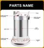 TSJ Stainless Steel Electric Kettle 110V/220V with Automatic Insulation