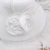 New organza summer women's cool hat basin hat outdoor sun hat sun hat flower big edge sun protection bucket hat