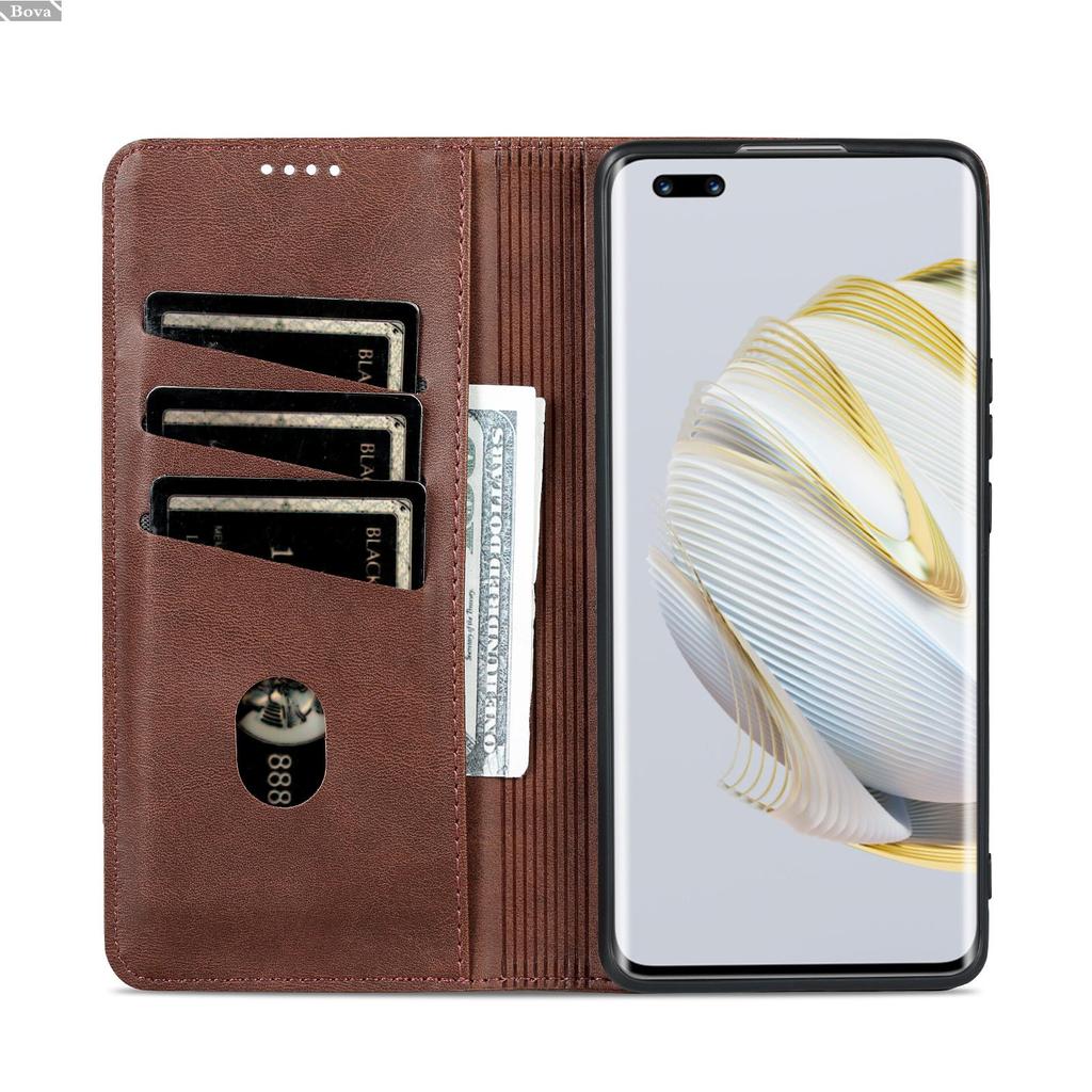 Custodia in Pelle Deluxe ad Adsorbimento Magnetico per Huawei Nova 10 / Nova 10 Pro Custodia Protettiva a Libro Aderente Fundas Coque