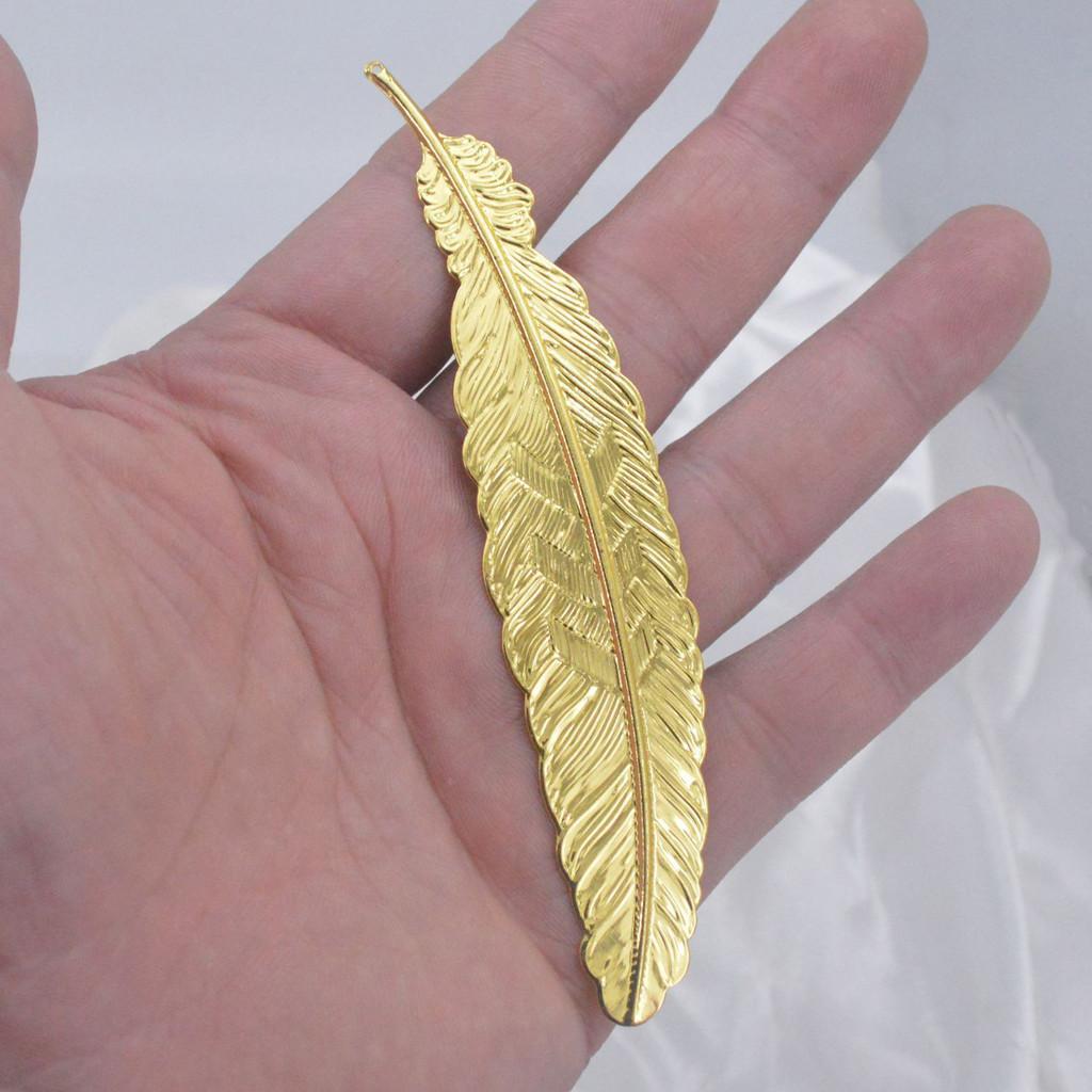 Metal Inspired Feather Bookmark Artistic Detailing Crafting Student Appreciation