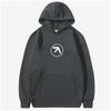 Aphex Twin Logo Print Hoodie Men Women Casual Vintage Fleece Cotton Hooded Sweatshirt Male Hip Hop Oversized Pullover Hoodies