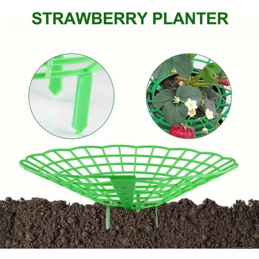 5 Pack Strawberry Plant Support - Strawberry Growing Racks with 3 Sturdy Legs, Waterproof Plant Trelli Protectors Reusable Plants Growing Frame Holder