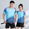 Ensemble Sport Badminton Tennis de Table Unisexe Haut à Manches Courtes Séchage Rapide Jupe-Short/Short Entraînement Compétition
