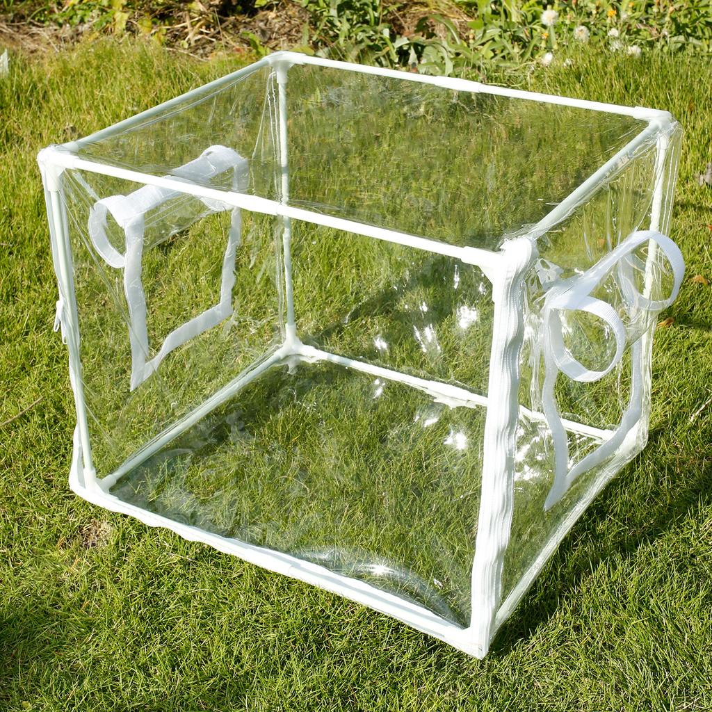 Skleník Rostlinný Zahradní Stan PVC Kryt Odolný proti Hmyzu Ptákům Přenosný Zimní Květinová Teplá Místnost Anti-uv Větruodolný Pěstební Skleník