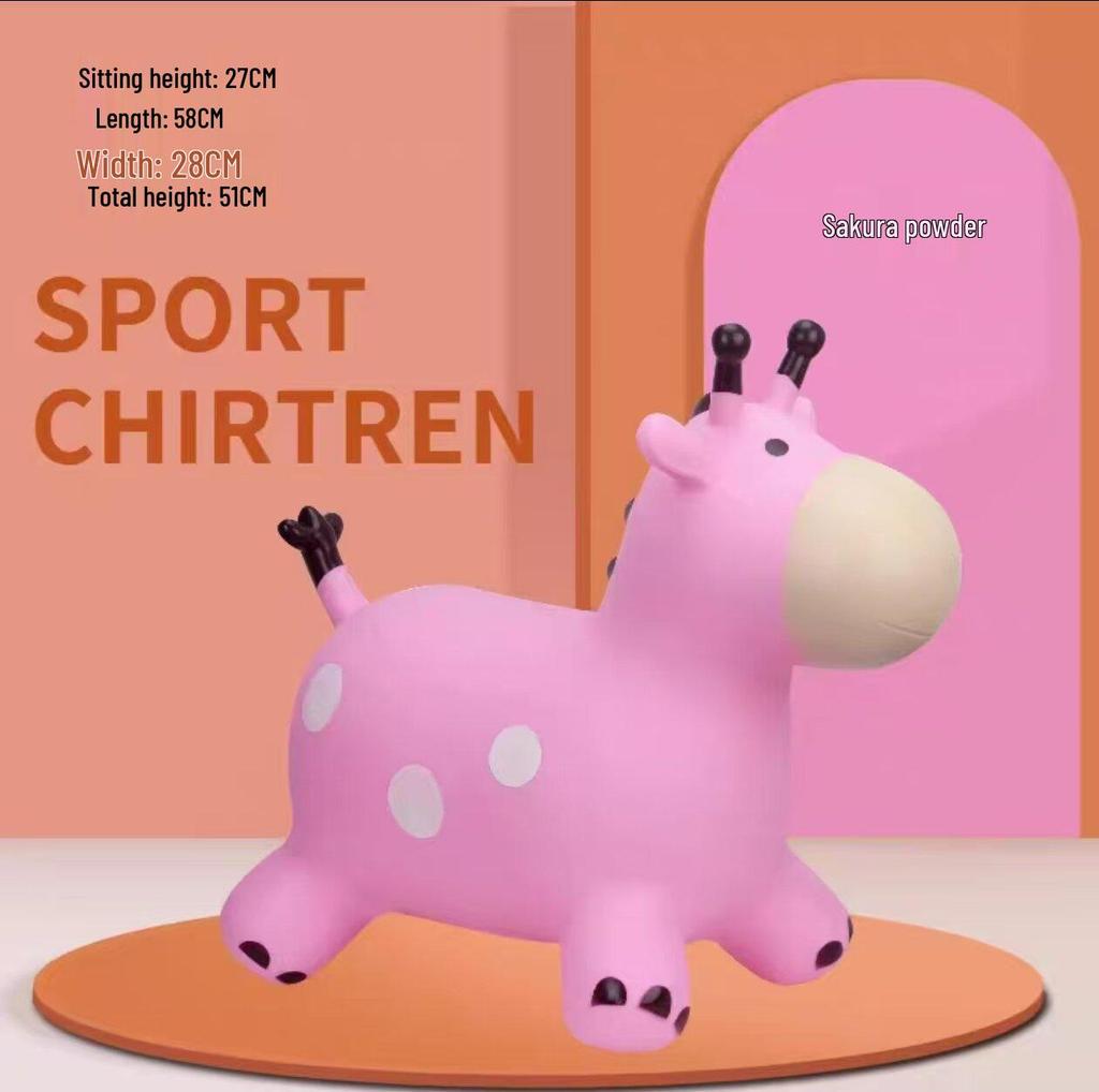 Thickened Explosion-Proof Inflatable Ride-On Horse for Infants and Toddlers: Safe Bouncing Toy