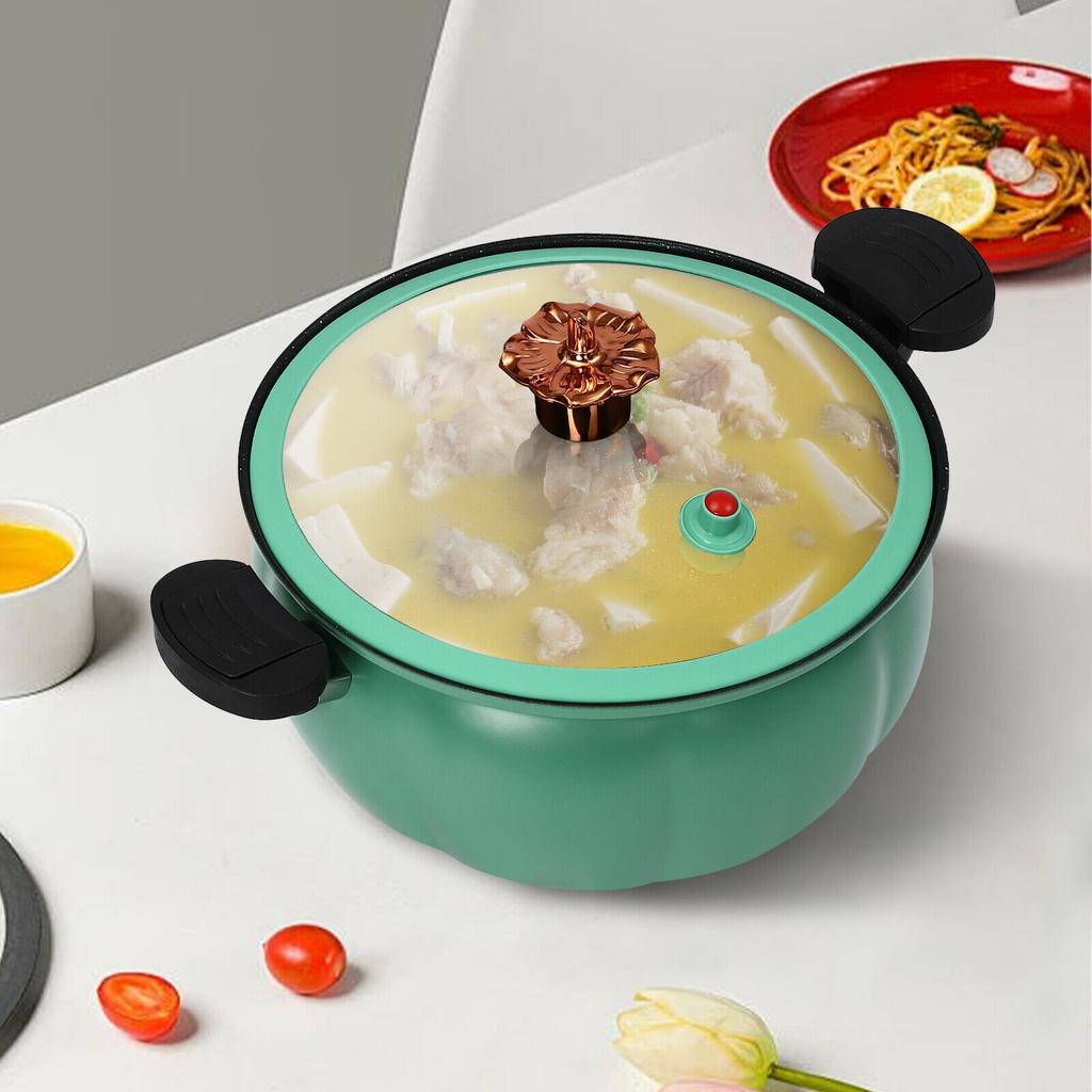 8L Mikro-Druckkochtopf Antihaft-Ton-Wok Multifunktions-Kochtopf für Suppe