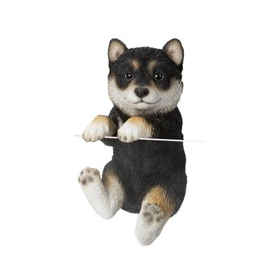 Ubia Border Black Shiba Inu X 7 X Doll Animal Garden Decoration, Puppy, 7.8 13.5 Cm, Figurine, Ornament, Decoration, Dog, H16734-2