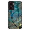 For Motorola Moto G05 4G Case Marble Pattern Tempered Glass+PC+TPU Protective Phone Cover