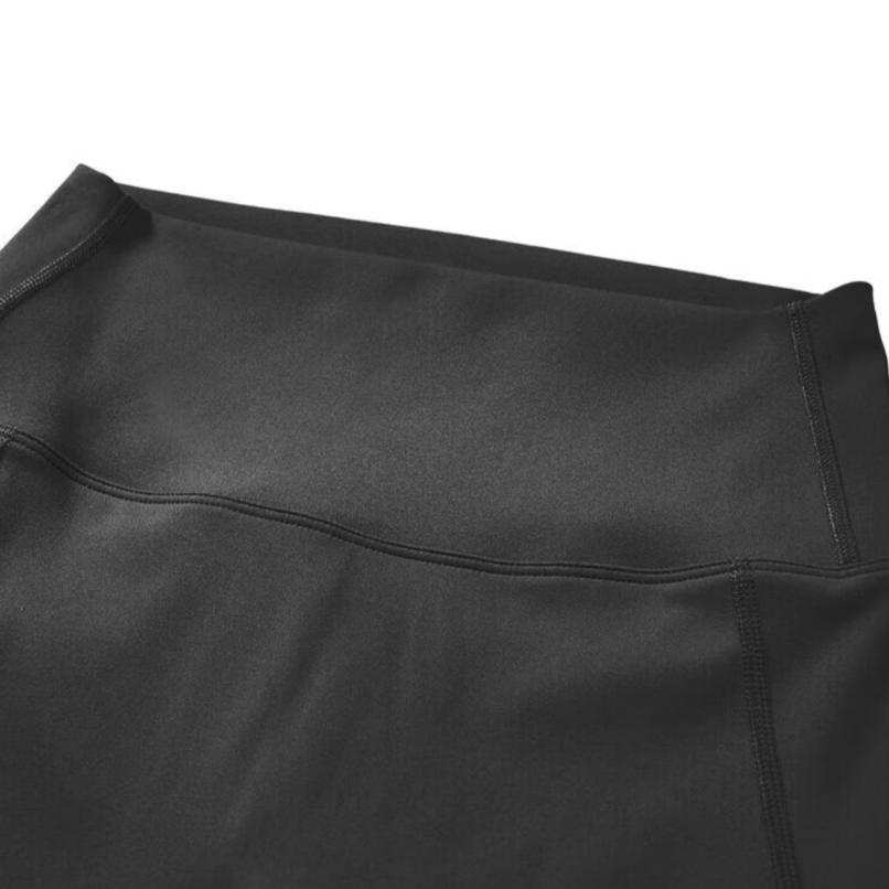 Skechers Solid Color Elastic Tight Fitness Sports Long Pants Women bottoms Carbon-Black P423W159-0018